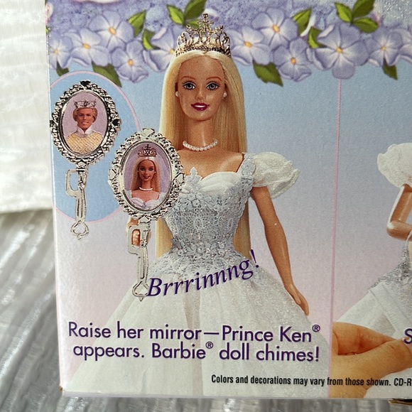 PRINCESS BRIDE BARBIE VINTAGE 2000 INTERCHANGEABLE DRESS AND MAGIC MIRROR - Picture 11 of 12